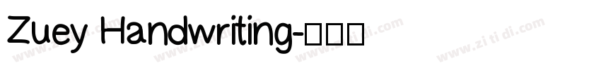 Zuey Handwriting字体转换